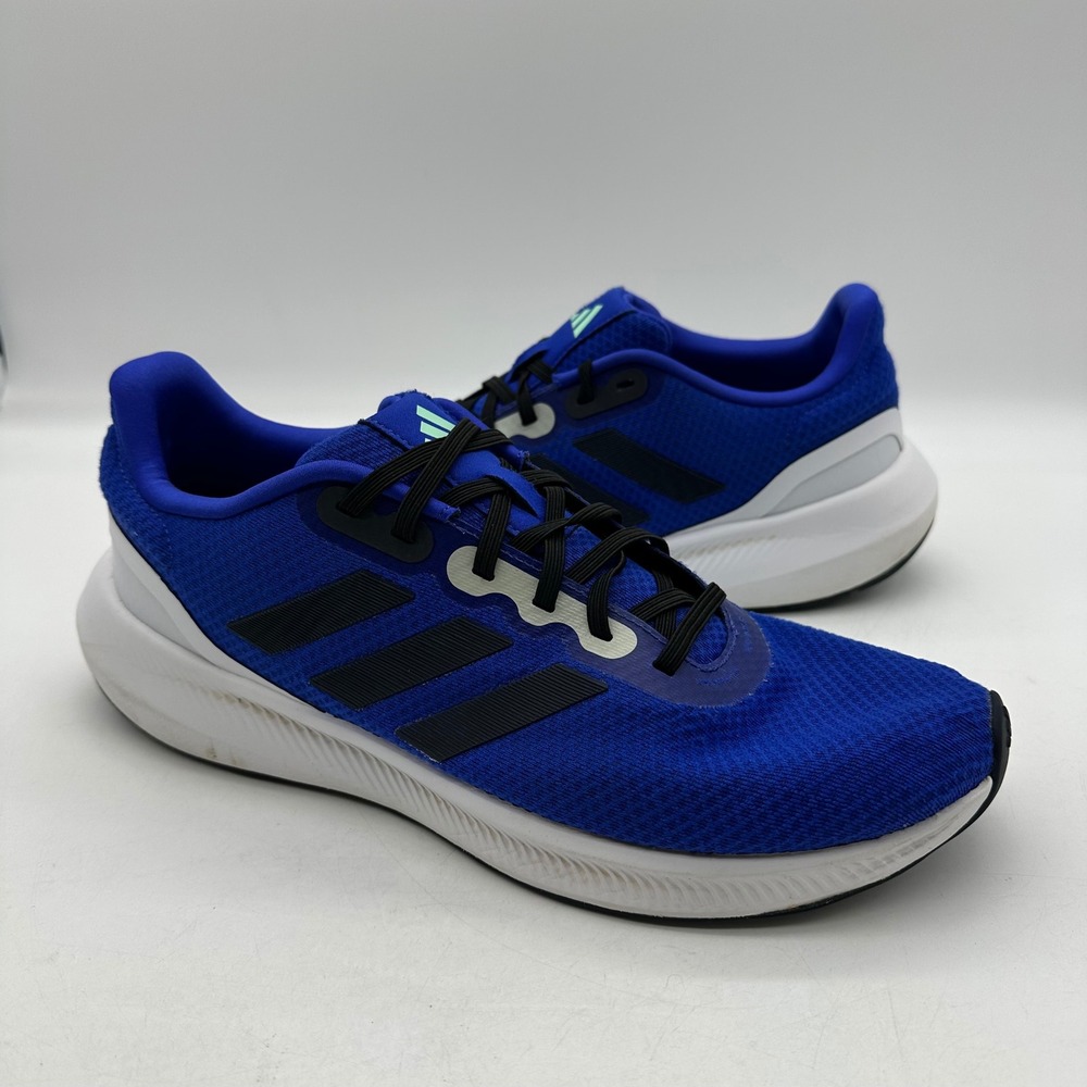 Adidas HP7549 Mens 12 Blue Runfalcon 3.0 Running Shoes Cloudfoam Mesh Athletic